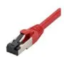 Synergy21 patch cable RJ45, CAT8.1 2000Mhz, 3m, red, S-STP(S/FTP), TPE/LSZH(SuperFlex), AWG26,