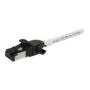Synergy21 patch cable RJ45, CAT6A 500Mhz, 0.5m, white, S/FTP, slimline around d=4.5mm, TPE/LSZH(Superflex), AWG28, with CAT7 raw, rotatable plug,