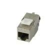Synergy21 Keystone, module, TP jack(RJ45), CAT6A, 500MHz, slim-line, with cable clamp