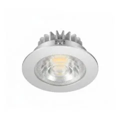 Synergy 21 LED ceiling installation spot Helios silver, round, warm white