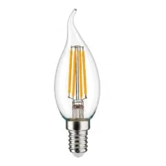 Synergy 21 LED Retrofit E14 candle curled milky 4.5W ww dimmable