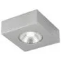 Synergy 21 LED Deckeneinbauspot Helios silber, quadratisch, Aufputzrahmen