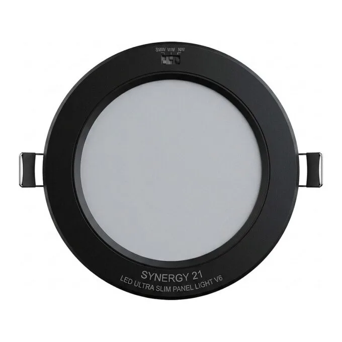 Synergy 21 LED Ultra Slim LED Panel Light V6 6W SWW/WW/NW (3CCT) Schwarz 24V — image 1