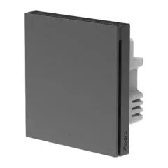 Aqara Smart Wall Switch H1 EU (With Neutral, Single Rocker) -Grey light switch