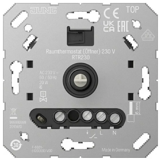 Jung RTR230 Raumthermostat (Öffner) 230 V — image 1