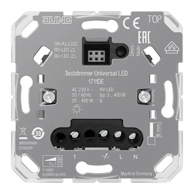 Jung 1711DE Tastdimmer UNI LED — image 1