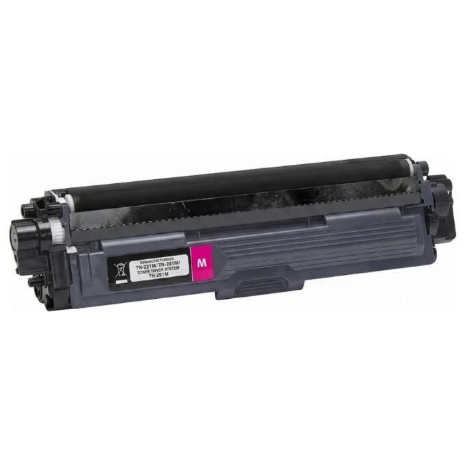 STATIC Toner cartridge compatible with Brother TN-221M/TN-241M magenta remanufactured 1.400 pages — image 1