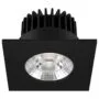 Synergy 21 LED ceiling installation spot Helios black, square, neutral white