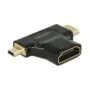 DeLOCK HDMI-A/HDMI Mini-C+ Micro-D, F/M+M