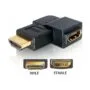 DeLOCK Adapter HDMI male > HDMI female 90° left