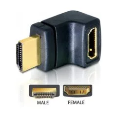 DeLOCK HDMI Stecker > HDMI Buchse 90° oben