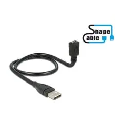 DeLOCK 0.5m, USB2.0-A/USB2.0 Micro-B USB cable