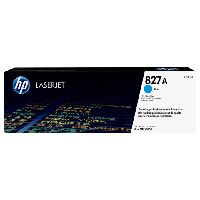HP 827A Cyan Original LaserJet toner cartridge — image 1