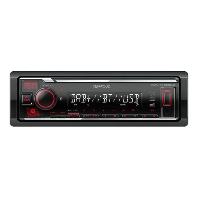 Kenwood Electronics KMM-BT408DAB car media receiver — image 1