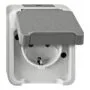 MERTEN MEG2301-8029 SCHUKO-Steckdose. lichtgrau. AQUASTAR
