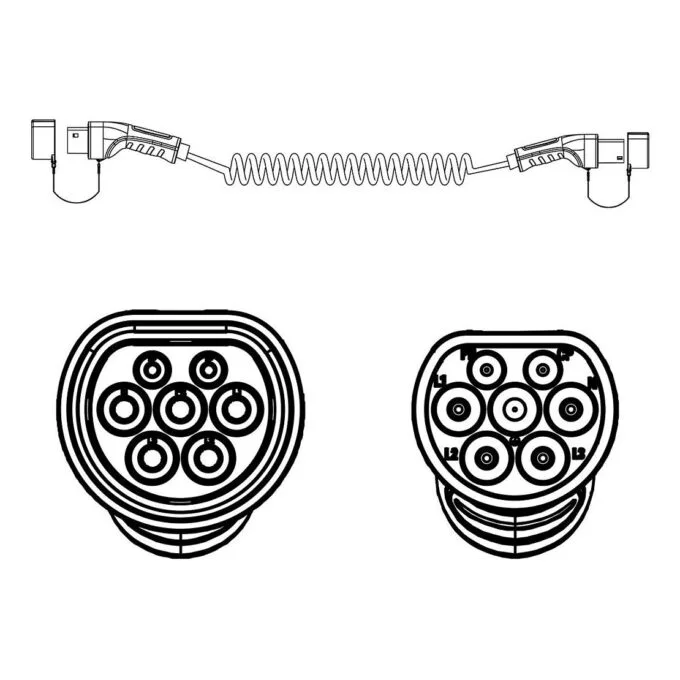 ROLINE 19080045 electric vehicle charging cable — image 2