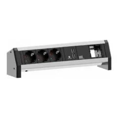 BACHMANN DESK 3x Schutzkontakt 1x USB Charger 1x ABD GST18