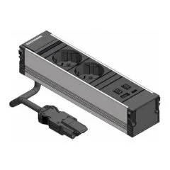BACHMANN CONI 2x protective contact 1xUSB A/C 22W black