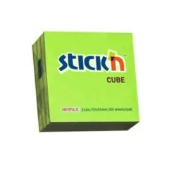 STICK N 50X50MM 250 SHEETS CUBE YELLOW
