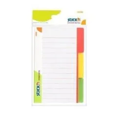 STICK N DIVIDER NOTE 148.4X97.6MM 3 X 60 SHEETS PAD