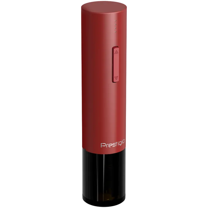 Electric Wine Opener, with 500mAH battery, Wine aerator, Foil cutter, vacuum preserver, USB cable, Red — image 3