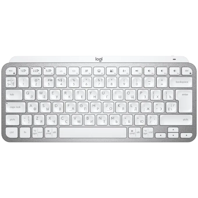 LOGITECH MX Keys Mini Bluetooth Illuminated Keyboard - PALE GREY - RUS — image 1
