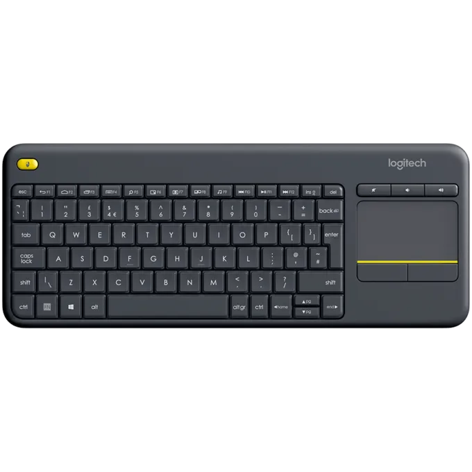 LOGITECH K400 Plus Wireless Touch Keyboard - BLACK - RUS — image 1