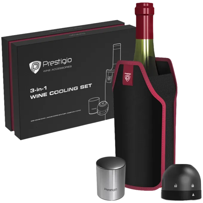 Wine Stopper + Champagne Stopper + Sleeve — image 1