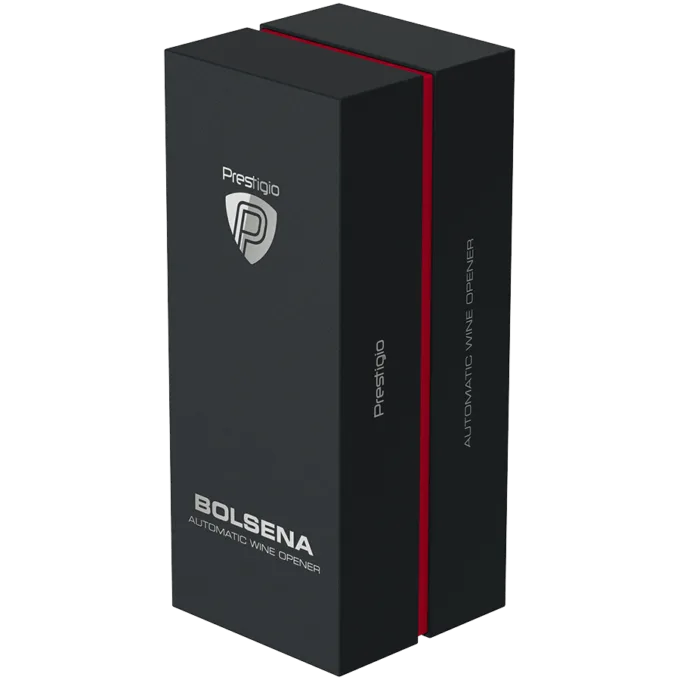 Prestigio Bolsena, smart wine opener, simple operation with 2 buttons, aerator, vacuum stopper preserver, foil cutter, opens up to 80 bottles without recharging, 500mAh battery, Dimensions D 48.2*H183mm, black color. — image 7