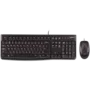 LOGITECH MK120 Corded Combo - BLACK - USB - UK - EDU