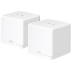 AC1300 Whole Home Mesh Wi-Fi SystemSPEED: 400 Mbps at 2.4 GHz + 867 Mbps at 5 GHzSPEC: 2× Internal Antennas, 2× Gigabit Ports per Unit (WAN/LAN auto-sensing)FEATURE: MERCUSYS APP, Router/AP Mode, One Unified Network, Seamless Roaming, Easy Expans