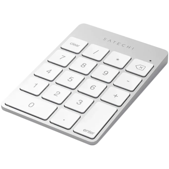 SATECHI Aluminum Slim Rechargeable Bluetooth Keypad Silver — image 4