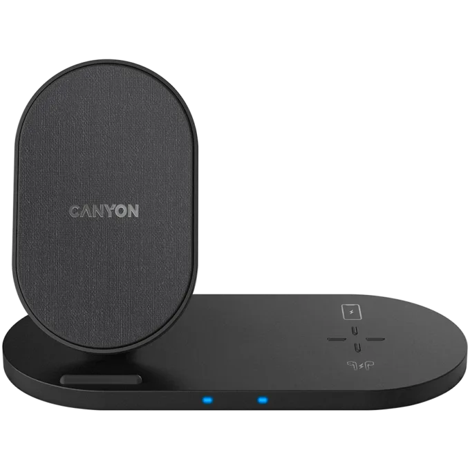 CANYON wireless charger WS-202 10W 2in1 Black — image 1