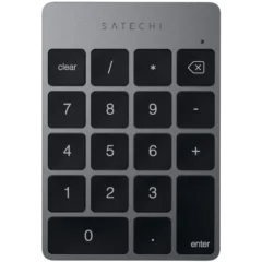 SATECHI Aluminum Slim Rechargeable Bluetooth Keypad Space Gray