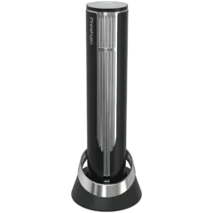 Prestigio Maggiore, smart wine opener, 100% automatic, opens up to 70 bottles without recharging, foil cutter included, premium design, 480mAh battery, Dimensions D 48*H228mm, black + silver color.
