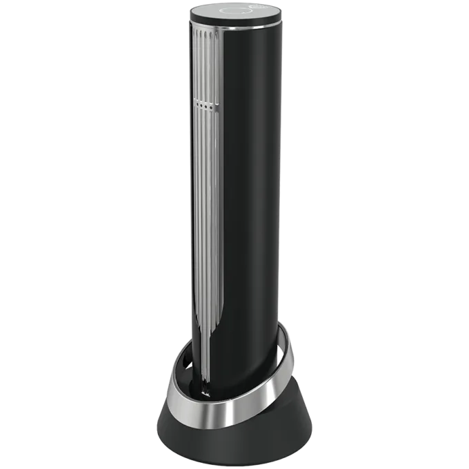 Prestigio Maggiore, smart wine opener, 100% automatic, opens up to 70 bottles without recharging, foil cutter included, premium design, 480mAh battery, Dimensions D 48*H228mm, black + silver color. — image 2