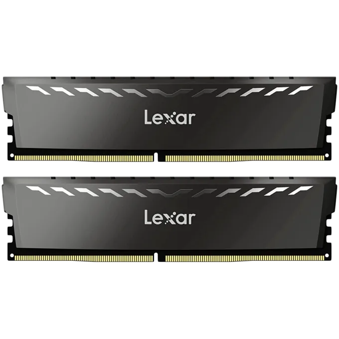 Lexar 2x8GB THOR DDR4 3200 UDIMM XMP Memory with heatsink. Dual pack — image 1