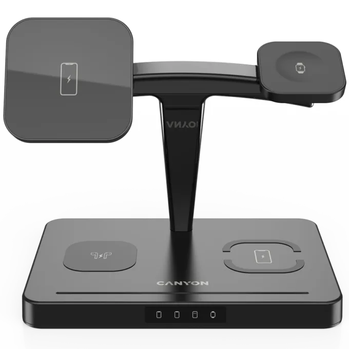 CANYON wireless charger WS-404 15W 4in1 UK Black — image 2