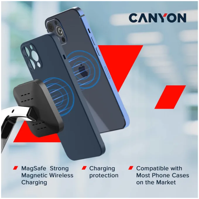 CANYON wireless charger WS-404 15W 4in1 UK Black — image 6