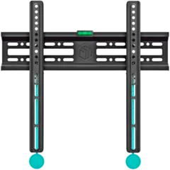 ONKRON Fixed TV Wall Mount for 32 to 65-inch Flat Panel TVs Digital Panels 50 kg, Black