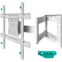 ONKRON Full Motion TV Wall Mount for 40 to 75-inch Flat Panel TVs Digital Panels 68,2 kg, White