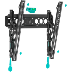 ONKRON Tilting TV Wall Mount for 35 to 65-inch Flat Panel TVs Digital Panels 60 kg TM5 Black