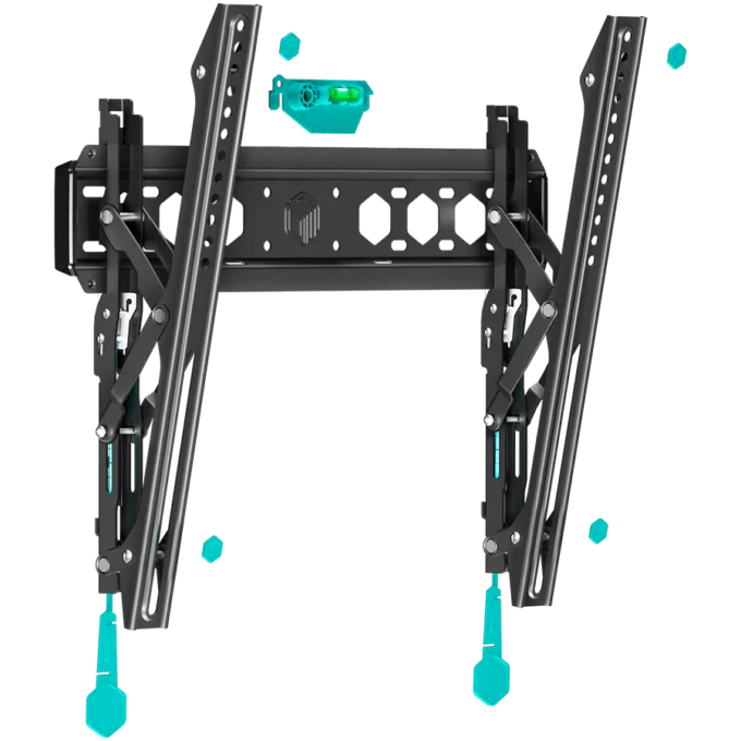 ONKRON Tilting TV Wall Mount for 35 to 65-inch Flat Panel TVs Digital Panels 60 kg TM5 Black — image 1