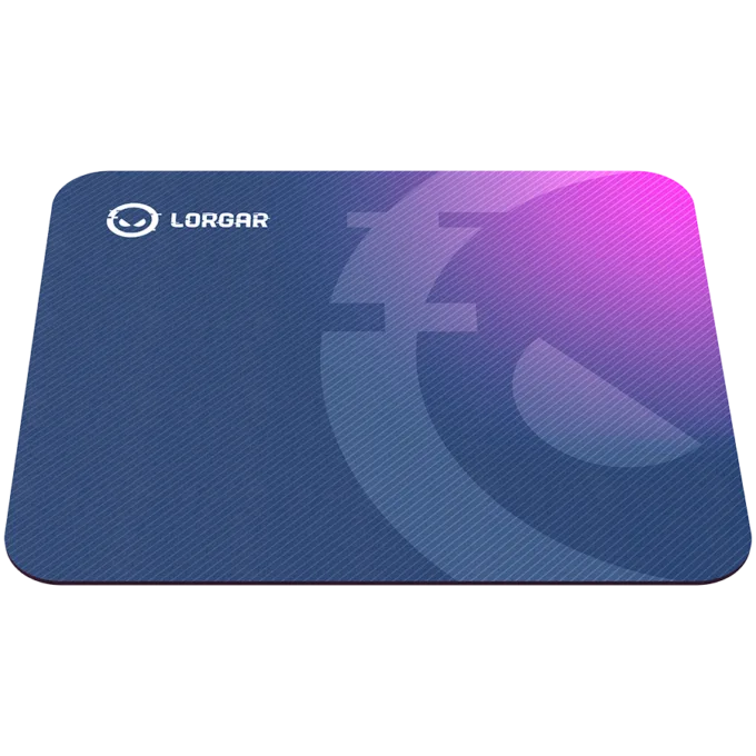 Lorgar Main 133, Gaming mouse pad, High-speed surface, Purple anti-slip rubber base, size: 360mm x 300mm x 3mm, weight 0.2kg — image 4
