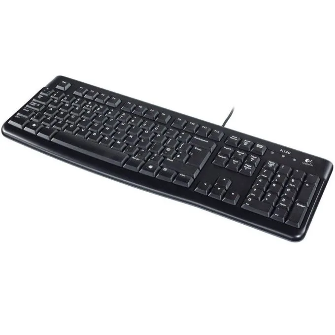 LOGITECH K120 Corded Keyboard - BLACK - USB - NORDIC — image 4