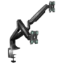 ONKRON Dual Monitor Desk Mount Stand for 13 to 32-Inch LCD LED Monitors up to 9 kg, Black