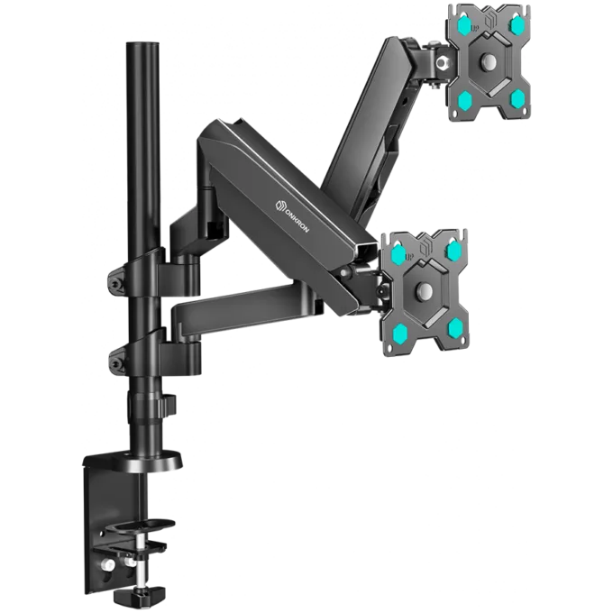ONKRON Dual Monitor Desk Mount Stand for 13” to 32-Inch LCD LED Screens, Black — image 1