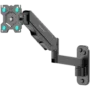 ONKRON TV Monitor Wall Mount Bracket for 13” – 34” Screens Full Motion with Gas Spring, Black