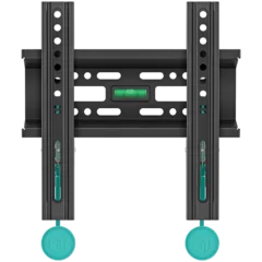 ONKRON Fixed TV Wall Mount for 17 to 43-inch Flat Panel TVs Digital Panels 30 kg, Black