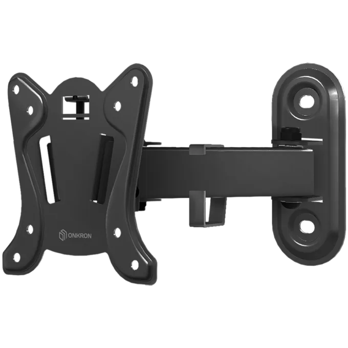 ONKRON Full Motion Roto TV Wall Mount for 10 to 35-inch Flat Panel TVs Digital Panels 20 kg, Black — image 1